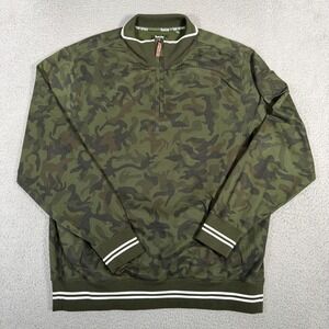 Footjoy Todd Snyder Sweater Mens XL Green Camo 1/4 Zip Pullover Performance Skyy
